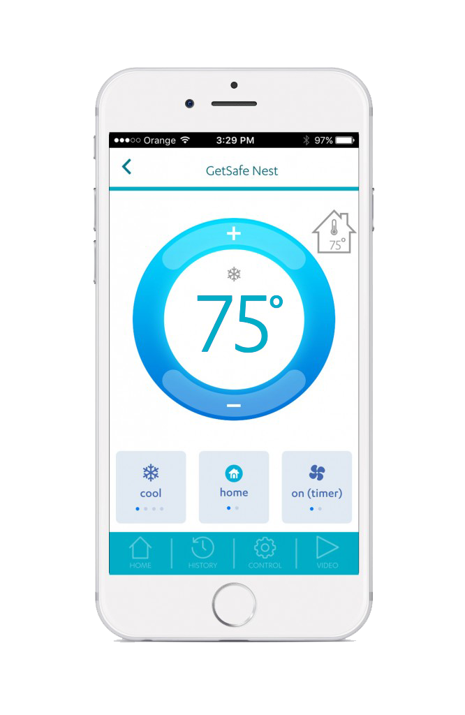 GetSafe Home Security Works with Nest